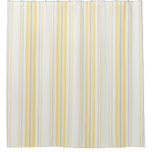 Farmhouse Ticking Stripes, Lemon Yellow, Gray