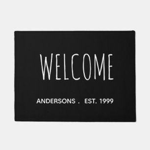 Farmhouse Welcome Personalized Door Mat