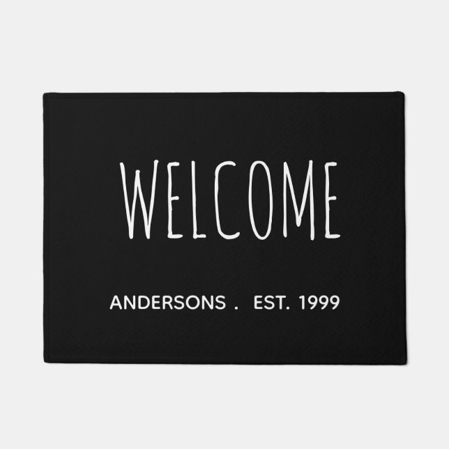 Farmhouse Welcome | Personalized Door Mat (Front)