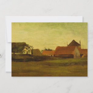 Farmhouses in Loosduinen Hague by Vincent van Gogh