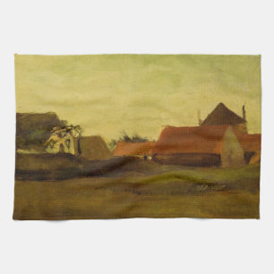 Farmhouses in Loosduinen near The Hague... Kitchen Towel