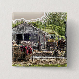 FARMING 2 INCH SQUARE BUTTON