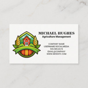 Farming Agriculture Business Card