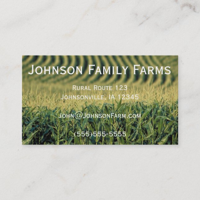 Farming Business Card (Front)