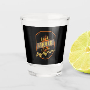 Farming Farmer Shot Glass