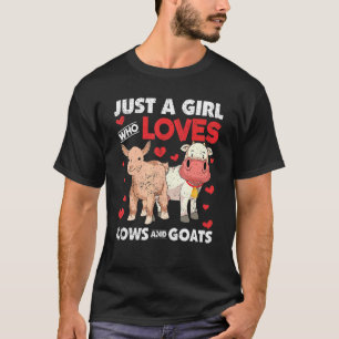 Farming Goat  Farm Animal Farmer Girls Women Cute  T-Shirt