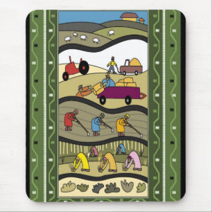 Farming in Africa Mouse Pad
