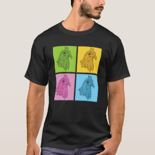 Farming Poultry Bird Animal Farmer Pop Art Chicke T-Shirt