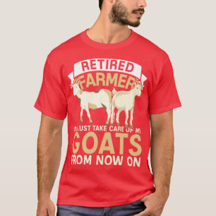 Farming Retirement Funny Retired Farmer Farm Anima T-Shirt