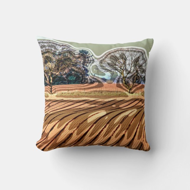 FARMING THROW PILLOW (Front)