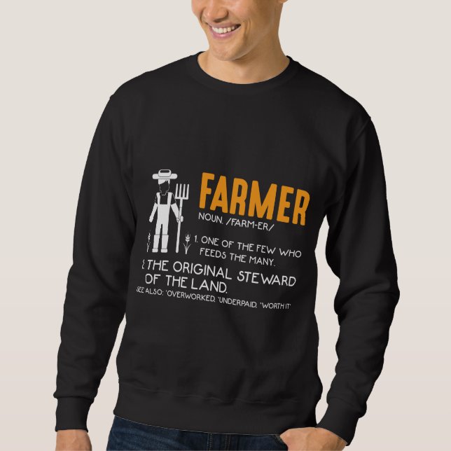 Farming Tractor Farmer Agriculture Appreciation Sweatshirt (Front)