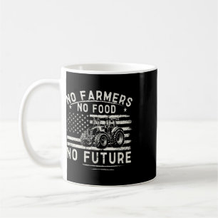 Farming Tractors Usa Flag No Farmers No Food Farm Coffee Mug