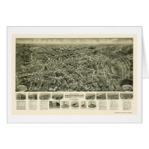 Farmingdale, carte panoramique de NY - 1925