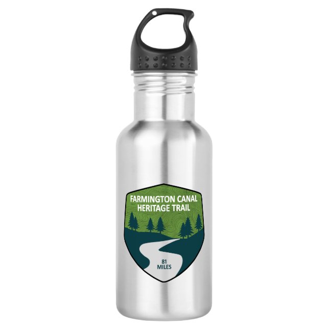 Farmington Canal Heritage Trail 532 Ml Water Bottle (Front)