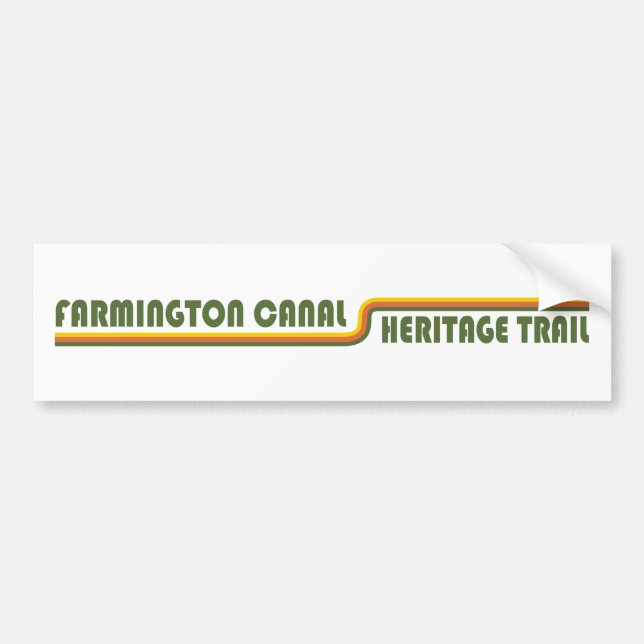 Farmington Canal Heritage Trail Bumper Sticker (Front)