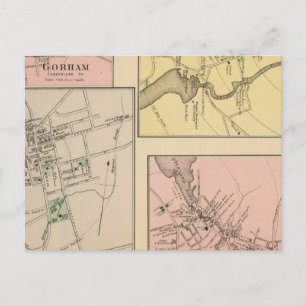 Farmington, Gorham, Yarmouth, Bridgton Postcard