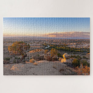 Farmington, New Mexico at Dusk Jigsaw Puzzle