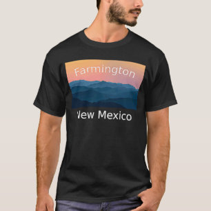 Farmington New Mexico Mountain sunset hometown T-Shirt