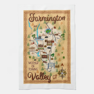 Farmington Valley, Connecticut, Mother of Towns Kitchen Towel