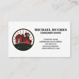 Farmland Barn Logo Business Card