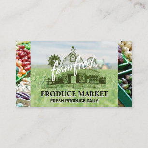 Farmland   Fruit and Vegetables Business Card