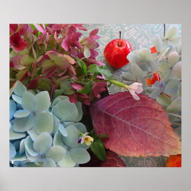FARMphemera.com "Antiques & Hydrangea" poster (Front)
