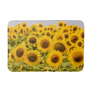 Farms   A Sunflower Field Bath Mat