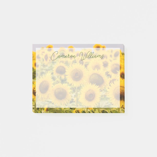 Farms | A Sunflower Field Post-it Notes (Front)