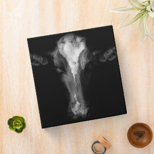 Farms B&W Cow Head Shot Binder