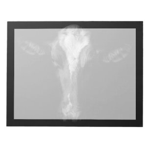 Farms B&W Cow Head Shot Notepad