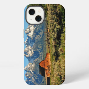 Farms   Barn Shadowed by Snow Capped Mountains iPhone 13 Case