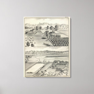 Farms, Capay Valley, Madison Canvas Print