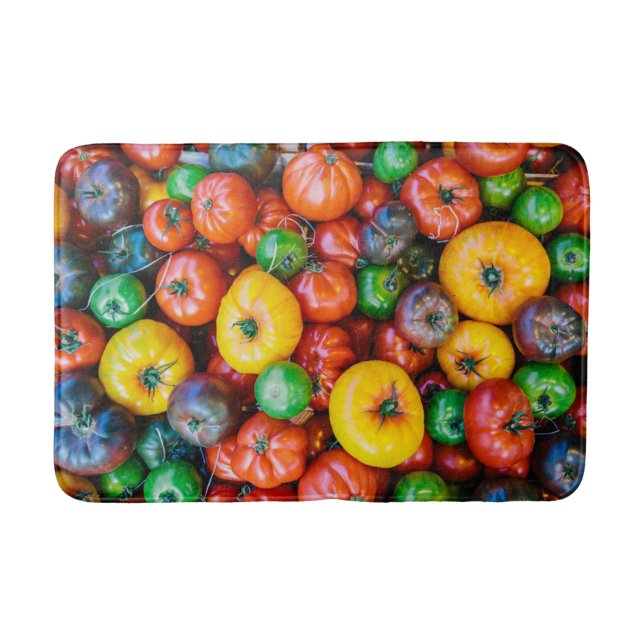 Farms | Colourful Tomato Harvest Bath Mat (Front)