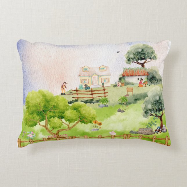 Farms "Greenland" Accent Pillow (Front)