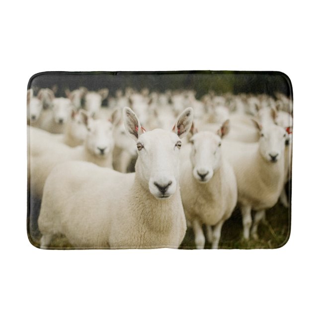 Farms | Herd of Sheep Bath Mat (Front)