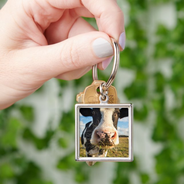 Farms | Holstein Cow Chewing Keychain (Hand)