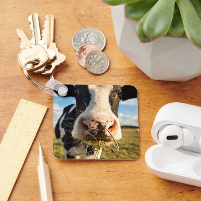 Farms | Holstein Cow Chewing Keychain (Desk)