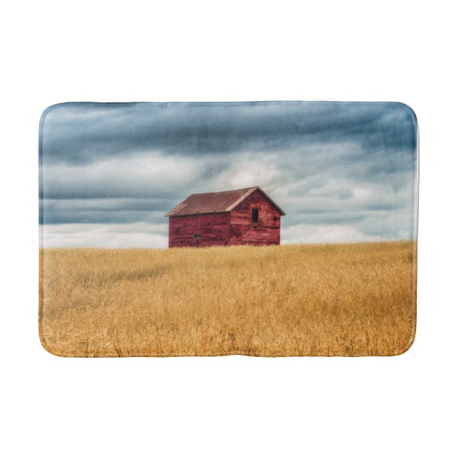 Farms | Old Red Barn Bath Mat (Front)