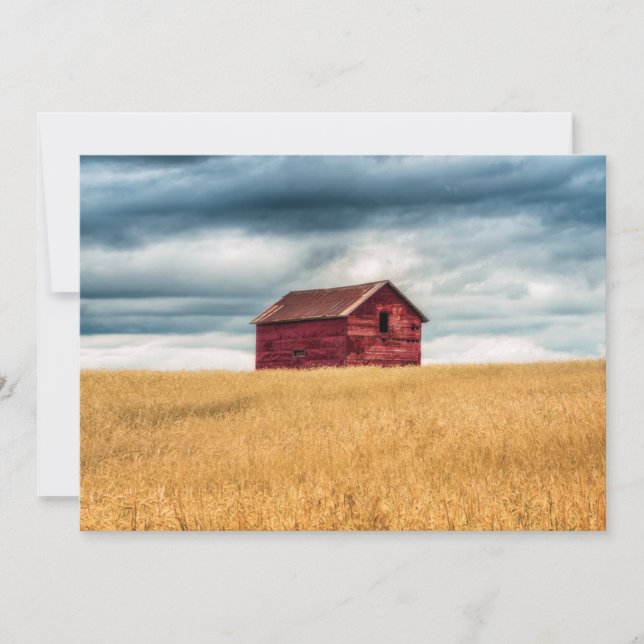 Farms | Old Red Barn Thank You Card (Front)