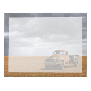 Farms   Old Truck in Field Notepad