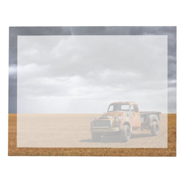 Farms | Old Truck in Field Notepad (Front)