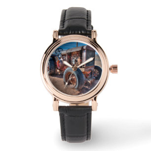 Farms   Rusty Antique Tractor Watch