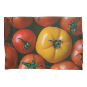 Farms Shiny Red & Yellow Tomatoes Pillowcase