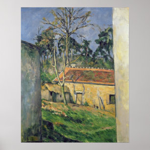 Farmyard at Auvers, c.1879-80 Poster