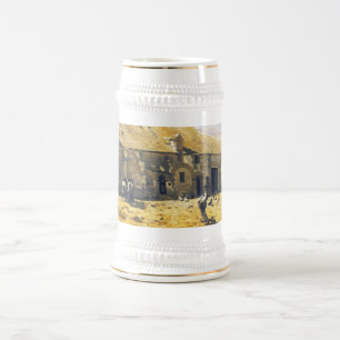 Farmyard at Chailly - Claude Monet Beer Stein