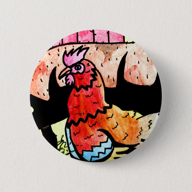 Farmyard Fun Button2 2 Inch Round Button (Front)