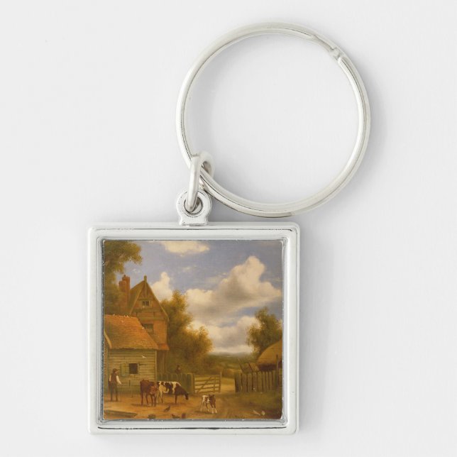 Farmyard Scene Keychain (Front)
