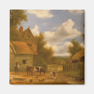 Farmyard Scene Magnet