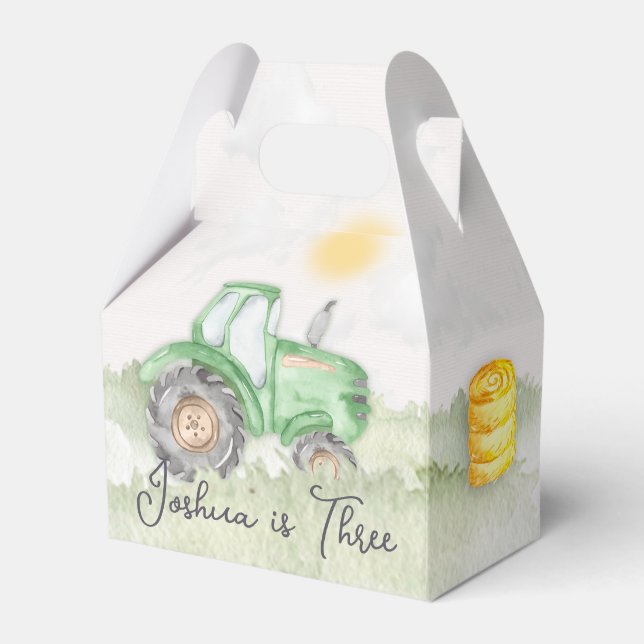 Farmyard Tractor Themed Party Boxes (Front Side)