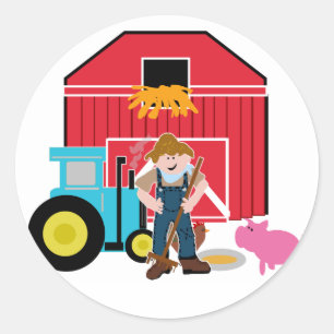 Farmyard Tshirts and Gifts Classic Round Sticker